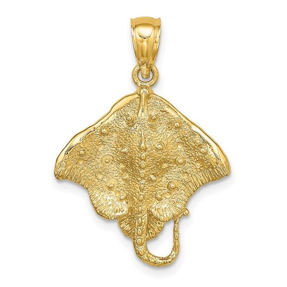 10k Yellow Gold Stingray Charm,All Products : American Fashion Style Bags On Sale